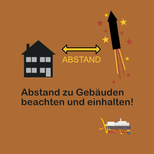 Sicherheitstips Feuerwerk: Abstand zu Gebäuden beachten und einhalten!