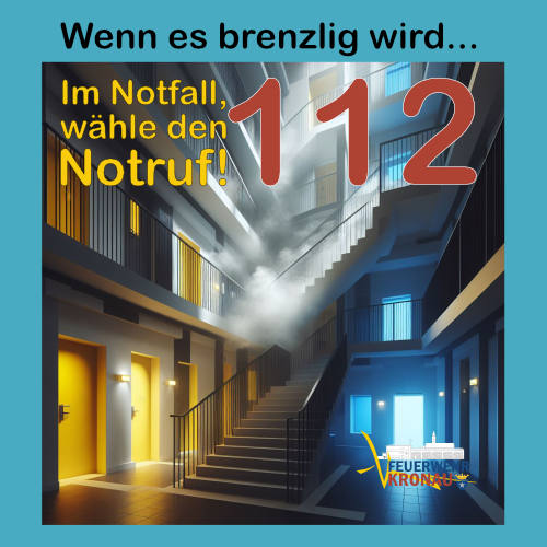 Sicherheitstips Feuerwerk: Im Notfall, wähle den Notruf - 112!